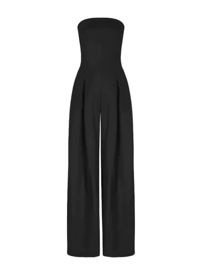 Jumpsuit dam, ärmlös — elegant med vid passform för sommaren