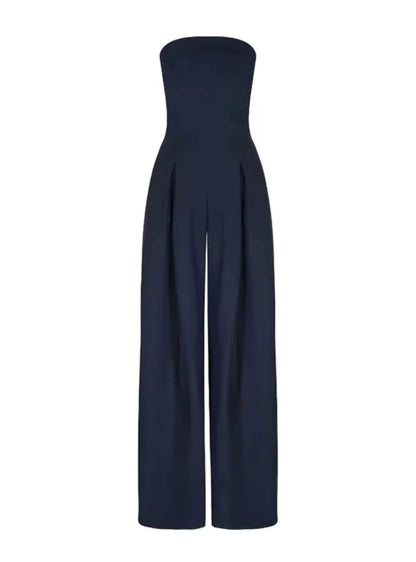Jumpsuit dam, ärmlös — elegant med vid passform för sommaren