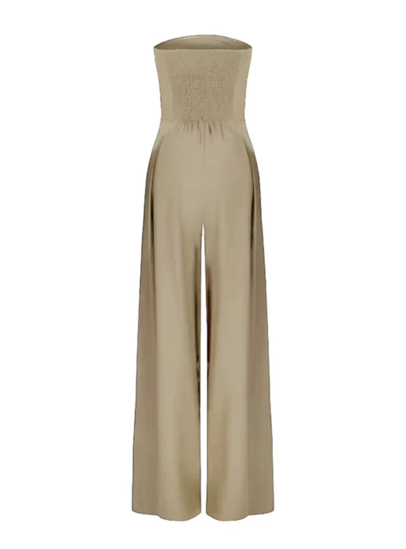 Jumpsuit dam, ärmlös — elegant med vid passform för sommaren