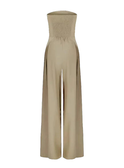Jumpsuit dam, ärmlös — elegant med vid passform för sommaren