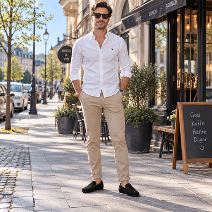 Loafers herr — klassiska penny loafers i slip-on
