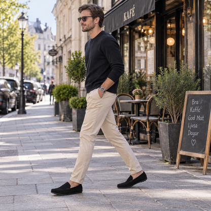 Loafers herr — klassiska penny loafers i slip-on