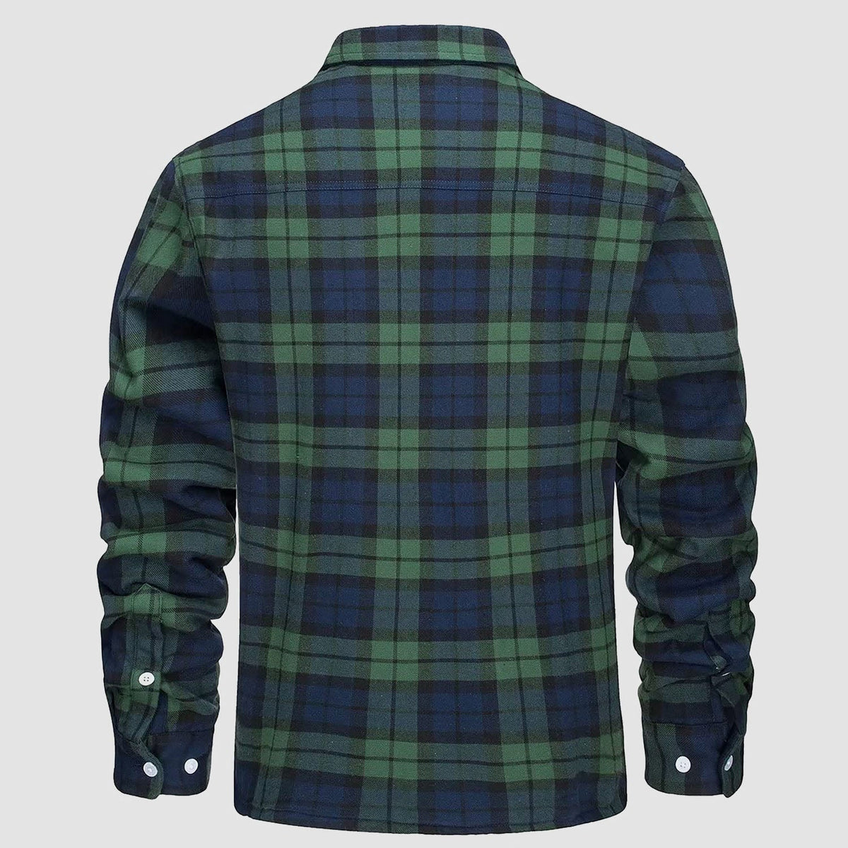 Skjortjacka herr med fickor — ledig overshirt för hösten