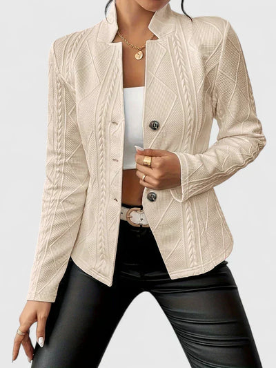 Blazer dam, slim — elegant och minimalistisk för vardag och fest