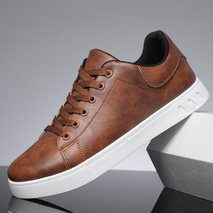 Sneakers herr, veganska — textil med dämpad innersula och slitstark gummisåla