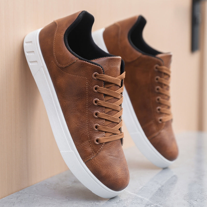 Sneakers herr, veganska — textil med dämpad innersula och slitstark gummisåla