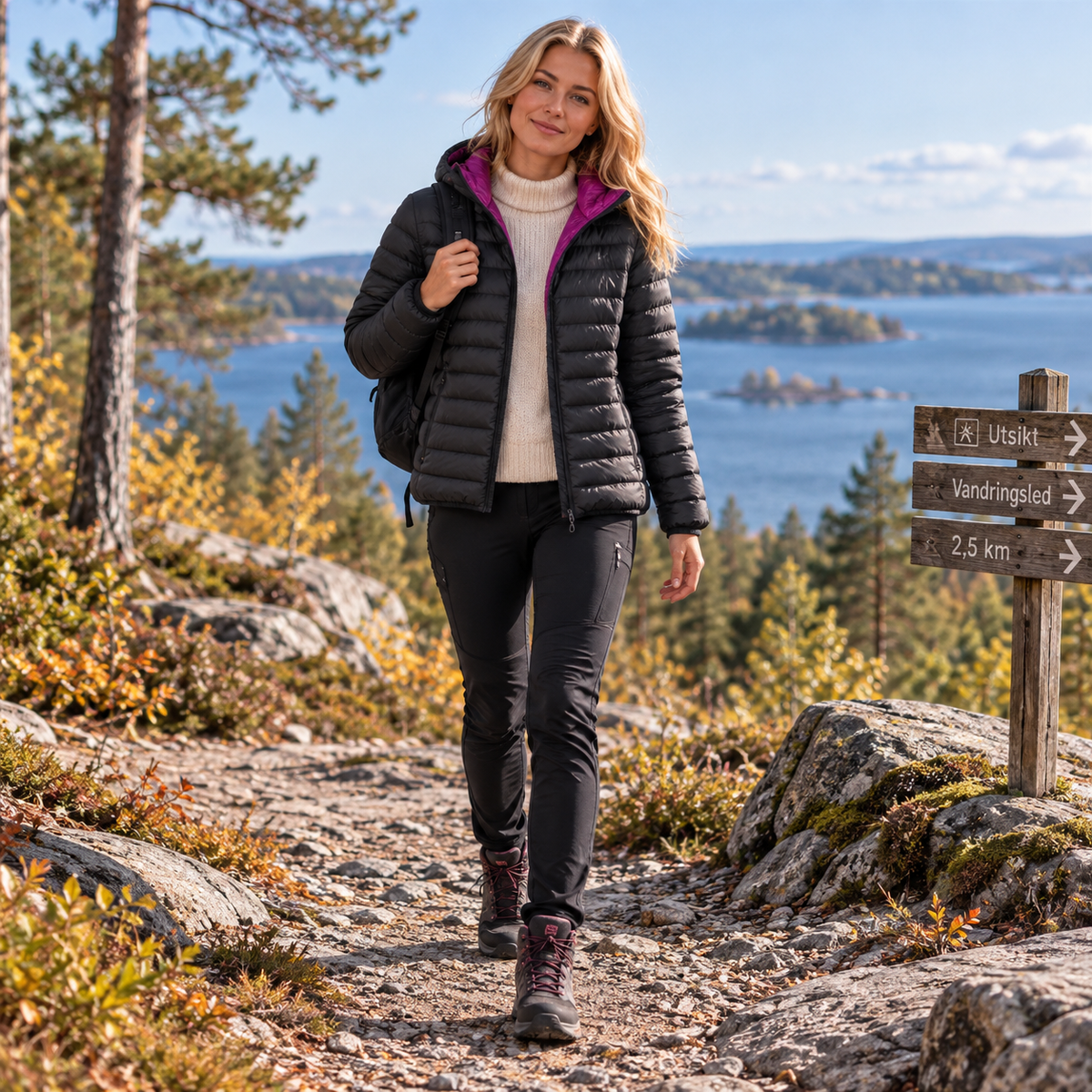 Regnkappa dam, elegant — vattentät kappa i flera färger