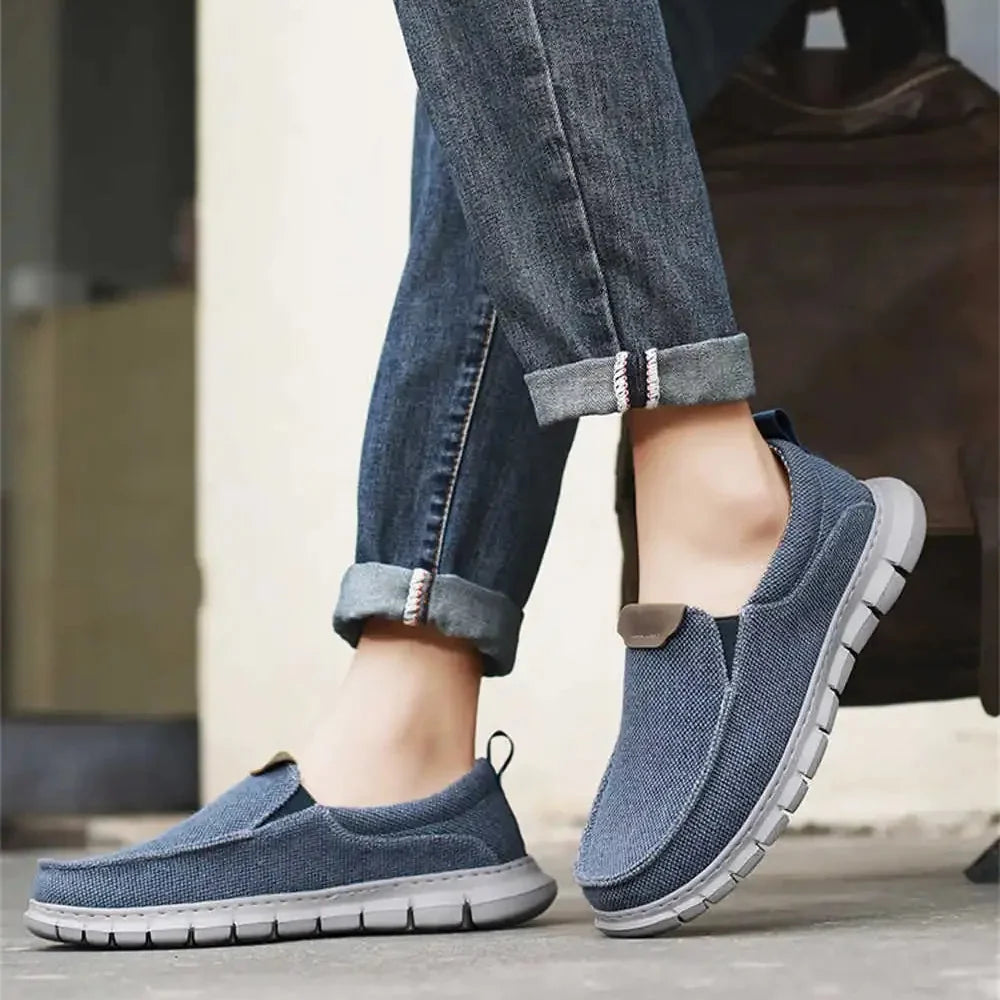 Canvas-loafers herr — lätta och andningsbara sommarskor