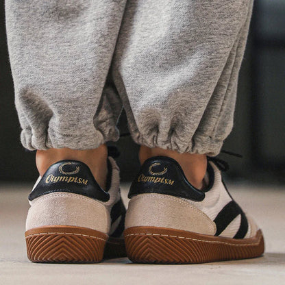 Klassiska sneakers herr — retro sneakers med stötdämpande sula