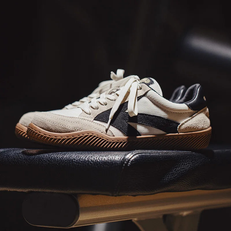Klassiska sneakers herr — retro sneakers med stötdämpande sula