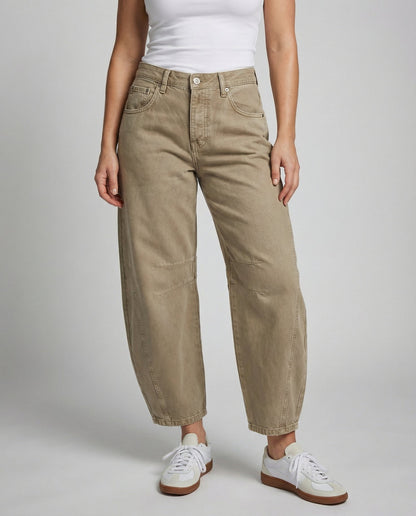 Wide leg-jeans dam — bekväma jeans med vida ben