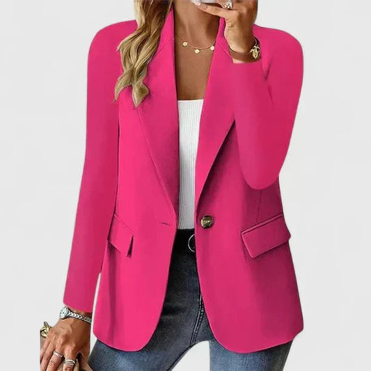 Blazer dam, elegant — figursytt snitt, tidlös för många tillfällen