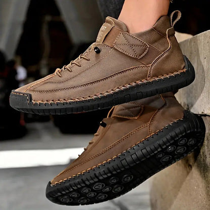 Slip-on sneakers dam — med kardborreband och dämpad sula, bekväma