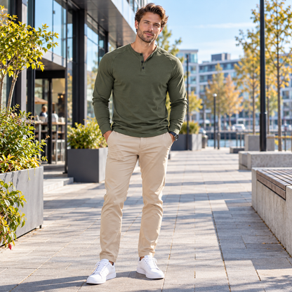 Skjorta herr, outdoor — skrynkelfri och formstabil