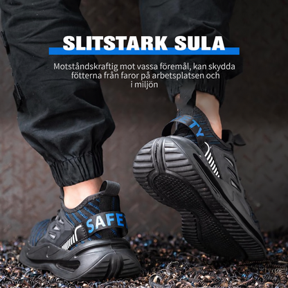 Skyddsskor herr — stålhätta, spikskydd och halkskydd
