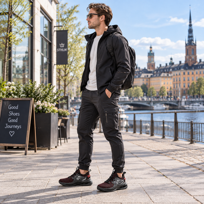 Skyddsskor herr — stålhätta, spikskydd och halkskydd