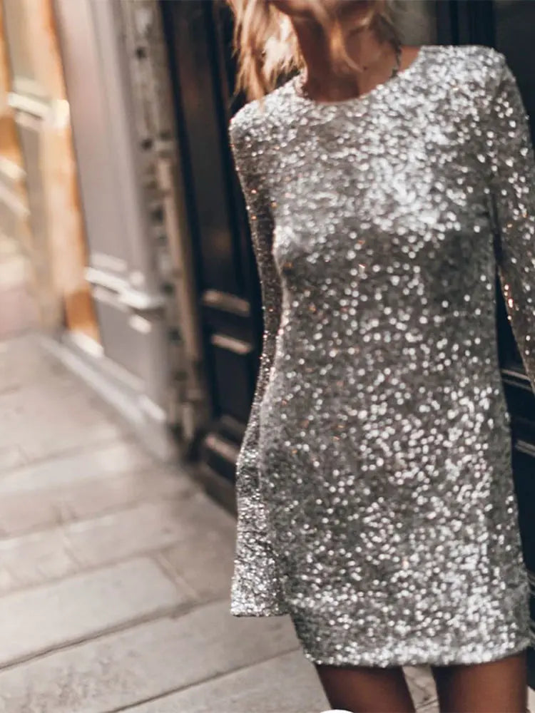 Festklänning dam, lång — elegant balklänning med rosett