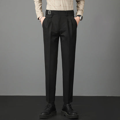 Kostymbyxor herr, slim fit — eleganta raka byxor för hösten