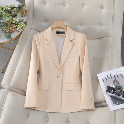 Blazer dam, figursydd — elegant kavaj med fickor