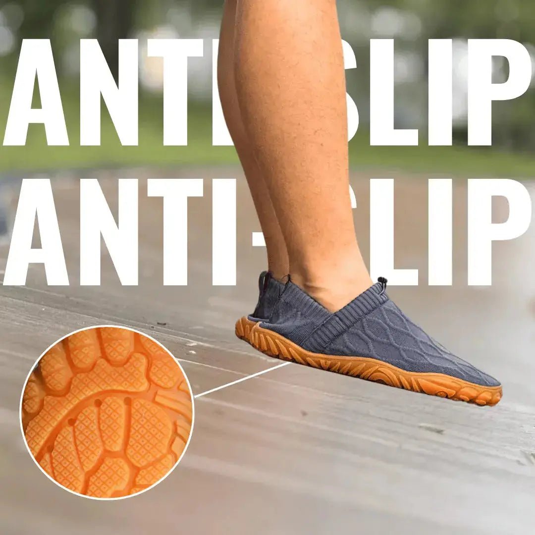 Slip-on skor — barfota med vid passform i mesh
