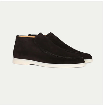 Loafers herr, slip-on — bekväma skor med gummisula