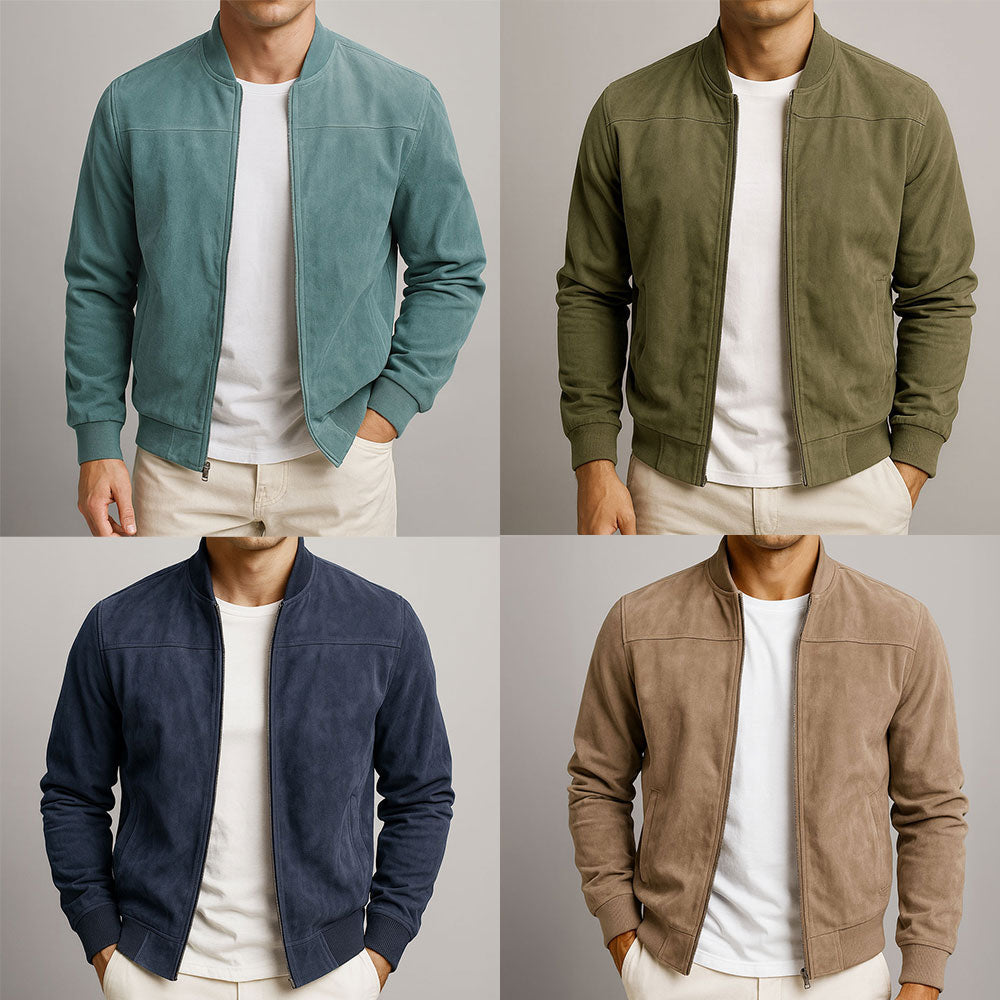 Jacka herr — minimalistisk fritidsjacka med dragkedja
