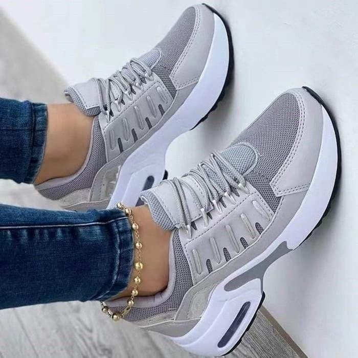 Sneakers dam, ortopediska — bekväma med luftkuddesåla, stötdämpande vardagsskor