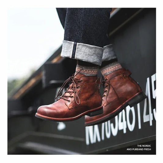 Vinterboots herr, textil — klassiska och varma för kalla dagar