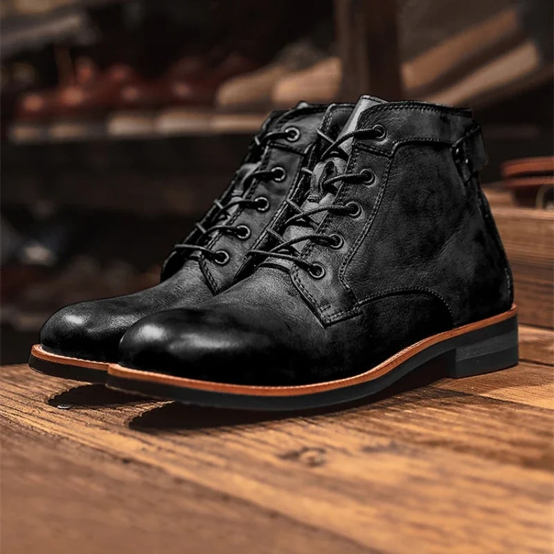 Vinterboots herr, textil — klassiska och varma för kalla dagar