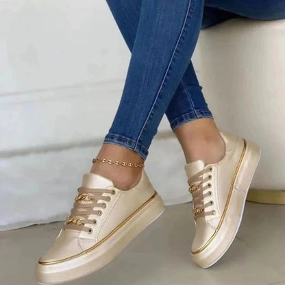 Sneakers dam, casual — chic vardagssko med mångsidig design