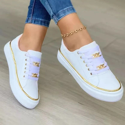 Sneakers dam, casual — chic vardagssko med mångsidig design