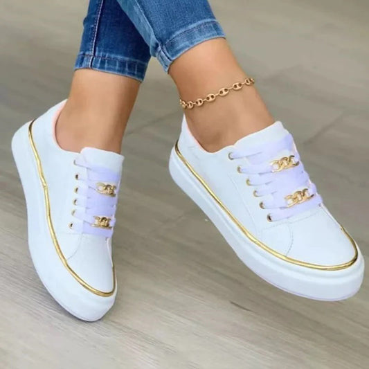 Sneakers dam, casual — chic vardagssko med mångsidig design