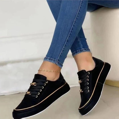 Sneakers dam, casual — chic vardagssko med mångsidig design