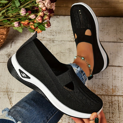 Slip-on skor dam, ortopediska — textil med dämpad innersula