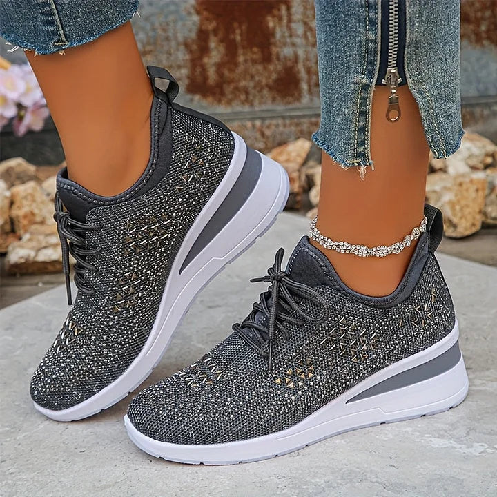 Ultrabekväma komfortsneakers dam — lätta skor med mjuk dämpning