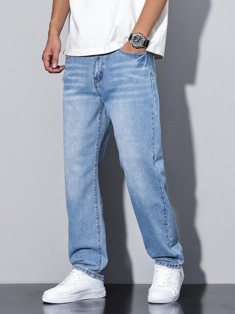 Jeans herr — rak passform i klassisk denim