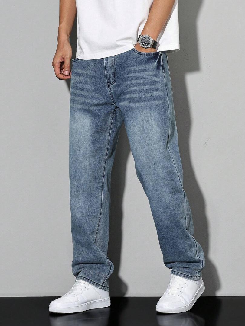 Jeans herr — rak passform i klassisk denim