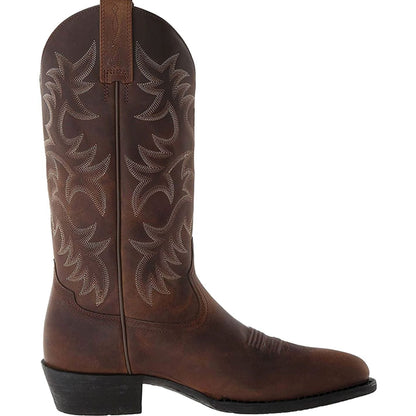 Cowboyboots dam — westernstövlar med brodyr och blockklack
