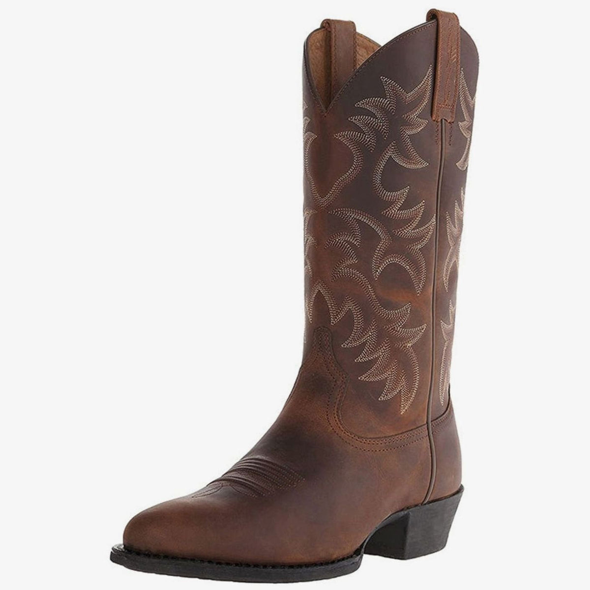 Cowboyboots dam — westernstövlar med brodyr och blockklack