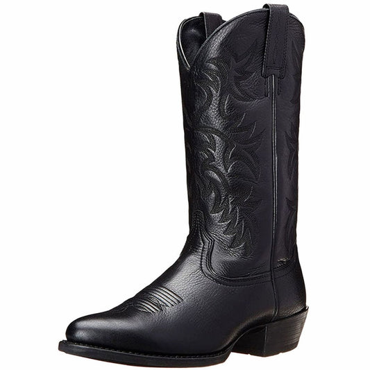 Cowboyboots dam — westernstövlar med brodyr och blockklack