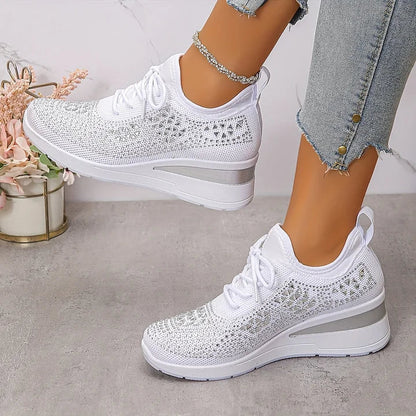 Ultrabekväma komfortsneakers dam — lätta skor med mjuk dämpning