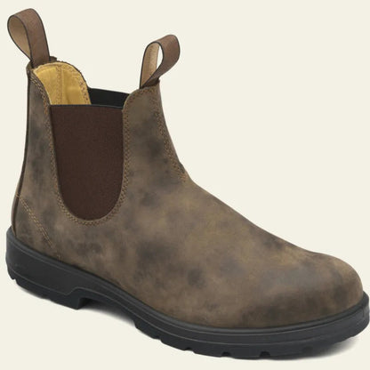 Boots herr, vattenavvisande — slip-on med resårsidor
