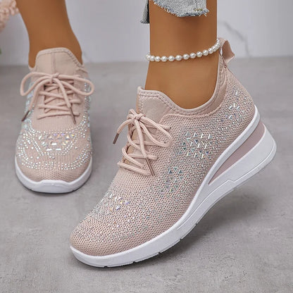 Ultrabekväma komfortsneakers dam — lätta skor med mjuk dämpning