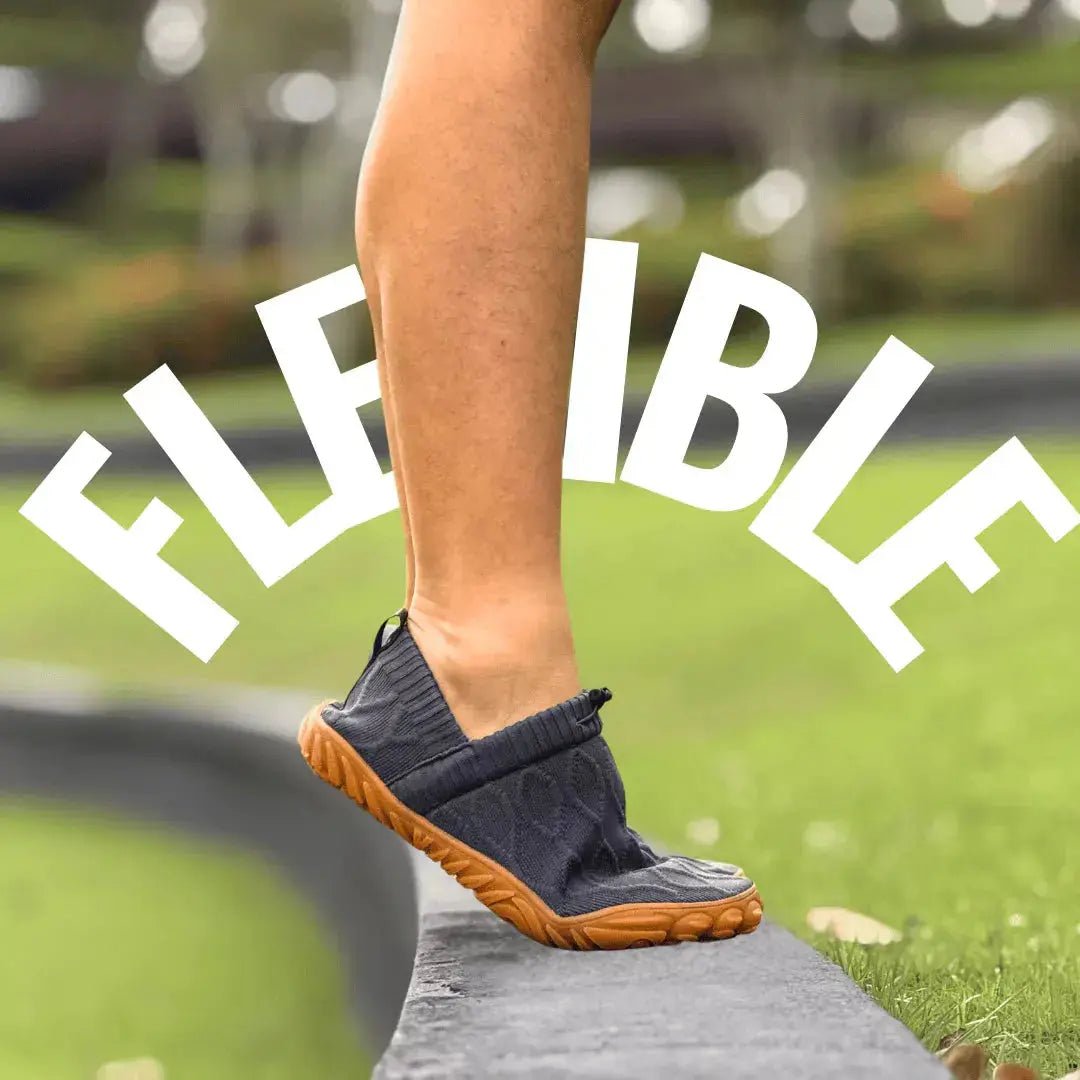 Slip-on skor — barfota med vid passform i mesh