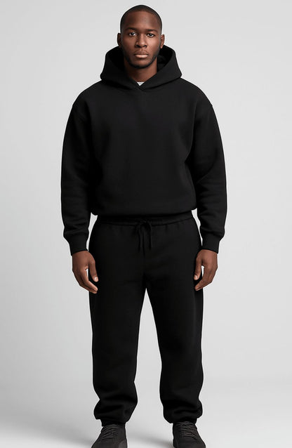 Träningsset herr — oversized hoodie och joggingbyxor