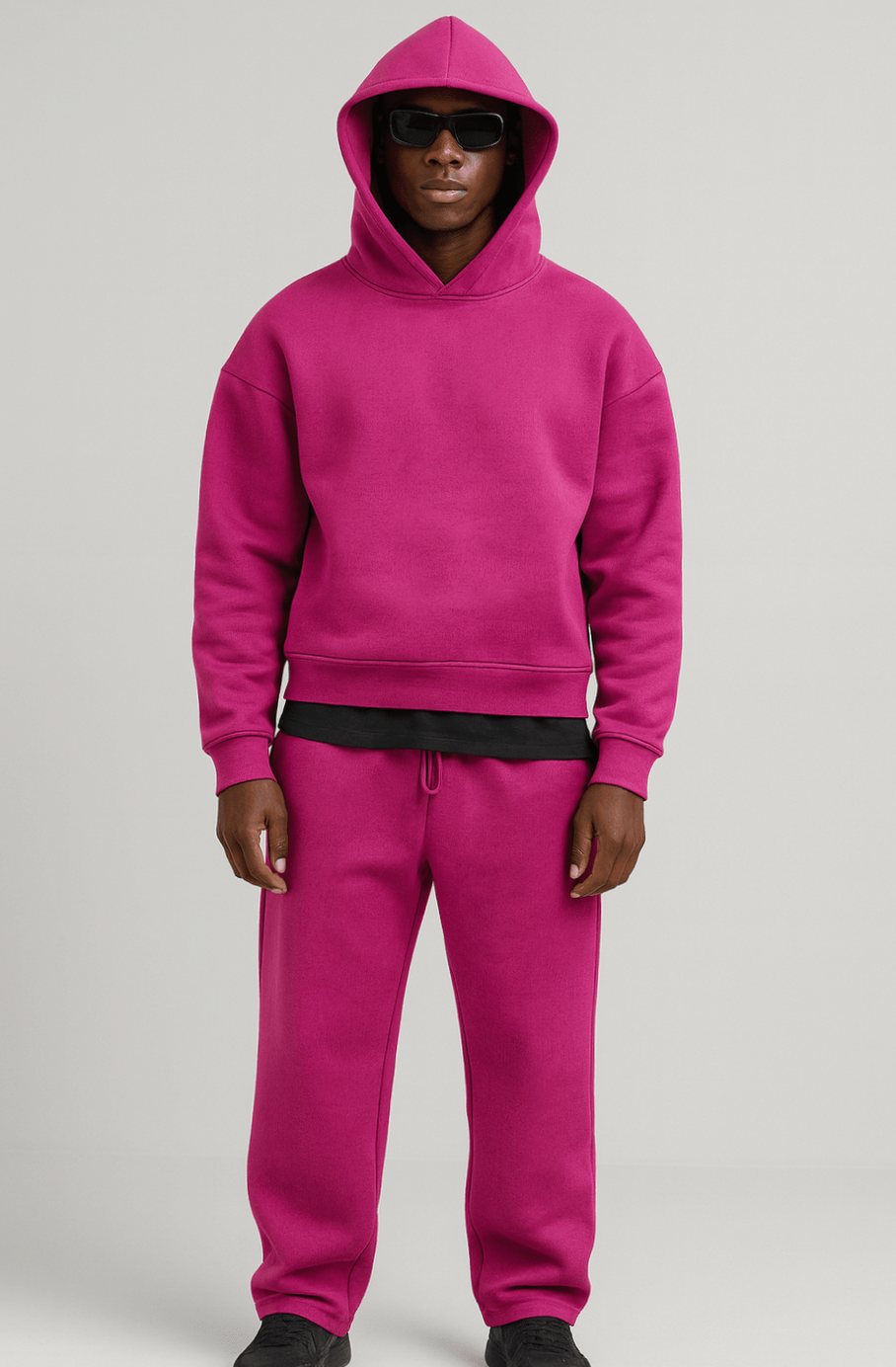 Träningsset herr — oversized hoodie och joggingbyxor