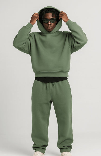 Träningsset herr — oversized hoodie och joggingbyxor