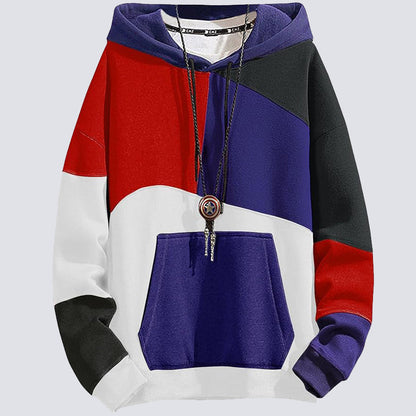 Hoodie herr, bomull — modern luvtröja med grafiskt tryck