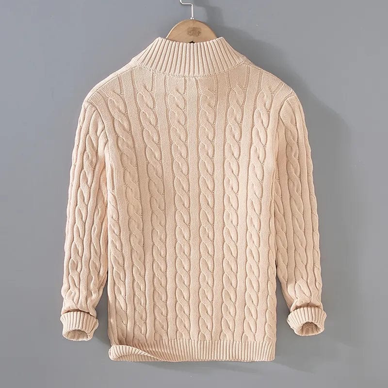Höstpullover herr — mjuk och varm stickad