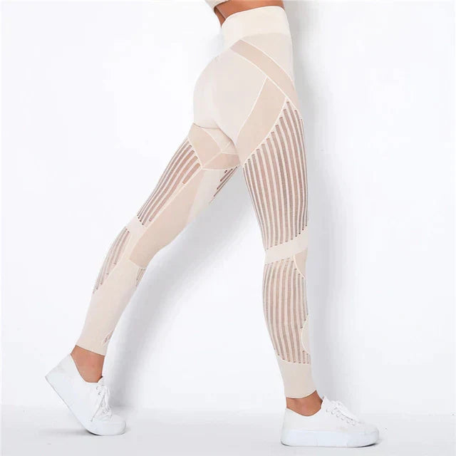 Leggings dam, kompression — formande träningsleggings